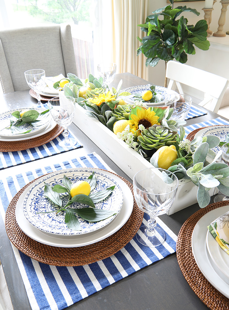 Lemon and Floral Summer Kitchen Decor - Willow Bloom Home